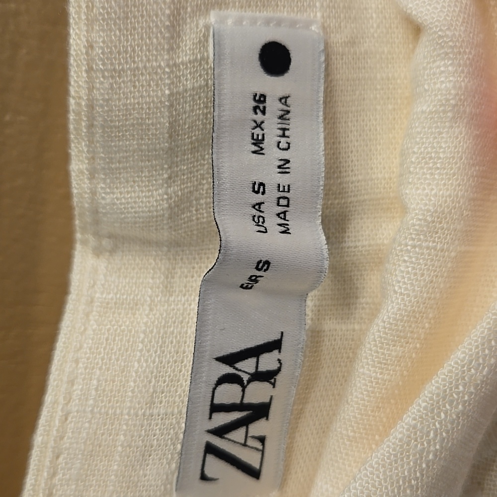 Zara Embroidered High Waisted Shorts Size Small - Picture 7 of 9